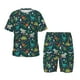 thumbnail image 1 of Balery Christmas Dinosaur colorful Conjunto de Pijama Infantil de Manga Corta con Estampado – Ropa de Dormir de Algodón Suave-4X-Large, 1 of 6