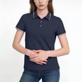 thumbnail image 2 of gbyLJF Women's Golf Tennis Shirts Short Sleeve Casual Athletic Collared Tops Button Up Pullover Shirt, 2 of 5
