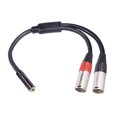 thumbnail image 1 of Cable de 0,3 m y 3,5 mm a XLR Cable de micrófono estéreo de audio XLR de 3 pines para amplificadores Altavoces Ehuebsd Para estrenar, 1 of 4