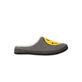 thumbnail image 3 of DEER STAGS Mens Gray Smiley Face Cushioned Slipperooz Round Toe Slip On Slippers Shoes 12 M, 3 of 4