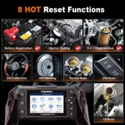 FOXWELL NT624 Elite OBD2 Scanner Full Systems Diagnostic Scan Tool with OIL EPB TPS SAS ABS DPF BMS Injector 8 Reset Service, Automotive Scanner Car Code Reader, AutoVIN, Free Update