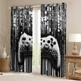 thumbnail image 2 of Feelyou 3D Game Console Black Out Curtains for Boys, Grey Honeycomb Stripes Curtains Pack of 2 (42x63 Each), Modern Game Controller Bedroom Curtains, Black Out Curtains Decor, 2 of 6