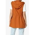 thumbnail image 2 of TheMogan Women's PLUS Drawstring Loose Fit Utility Vest Sleeveless Military Jacket, 2 of 7