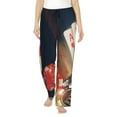 thumbnail image 2 of Lsque Casino Poker Chips Print Women's Pajama Pants, Lounge Pant - Comfortable Home Wear,Elastic Waistband, Stylish Design-Large, 2 of 9
