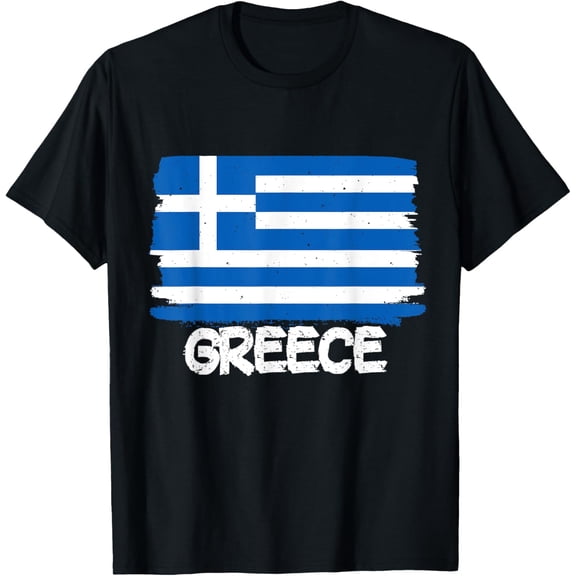 men and women can wear,Cool Greece Flag T-Shirt