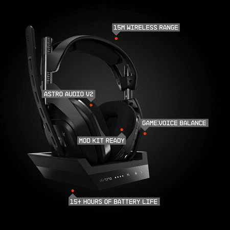 Astro Gaming - A50 Gen 4 Wireless Gaming Headset for PS5, PS4 - Black