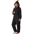 thumbnail image 6 of Xinsrenus Women's Cute Fleece Hooded Jumpsuit Loose Long Sleeve Warm Loungewear Fall Winter Casual Sleepwear, 6 of 7