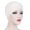 White, variant on Kiplyki Women Solid India Hat Muslim Ruffle Cancer Chemo Beanie Turban Wrap Scarf Cap