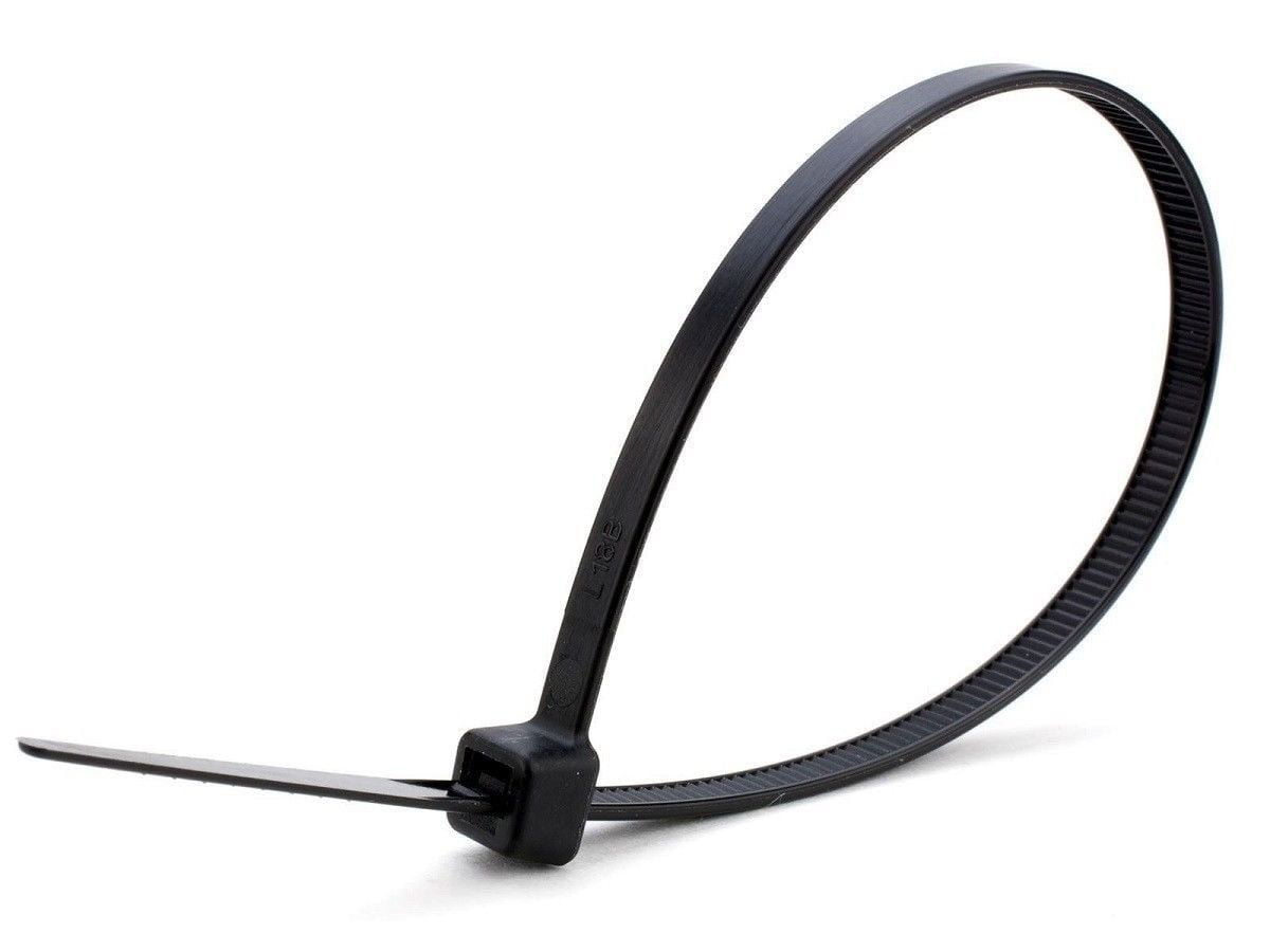 500 PCS 4" in Black 18lbs Network Cable Cord Wire Tie Zip Ties Nylon UV K-100MU 