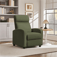 thumbnail image 2 of Yaheetech Corduroy Recliner Chair with Pocket Springs, Dark Green, 2 of 12