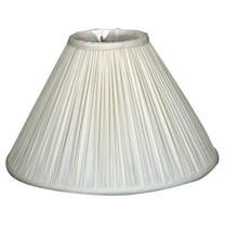 Royal Designs 20" Coolie Empire Gather Pleat Lamp Shade White