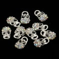 thumbnail image 1 of 10pcs Skull Glitter Rhinestones 3D Nail Art Decoración Herramientas Joyería , Plata Baoblaze Nail Art Tips Decoration, 1 of 5