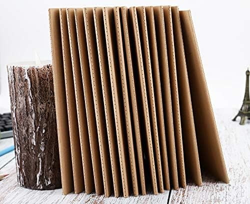 Tekola 16 Pack Kraft Notebooks, Journals in Bulk for Writing, Blank Paper Sketchbooks, 60 Pages Notebook, 8.3x5.5 Inch, A5 Size, Travel Journal Set, for Gifts, Students and Office Supplies