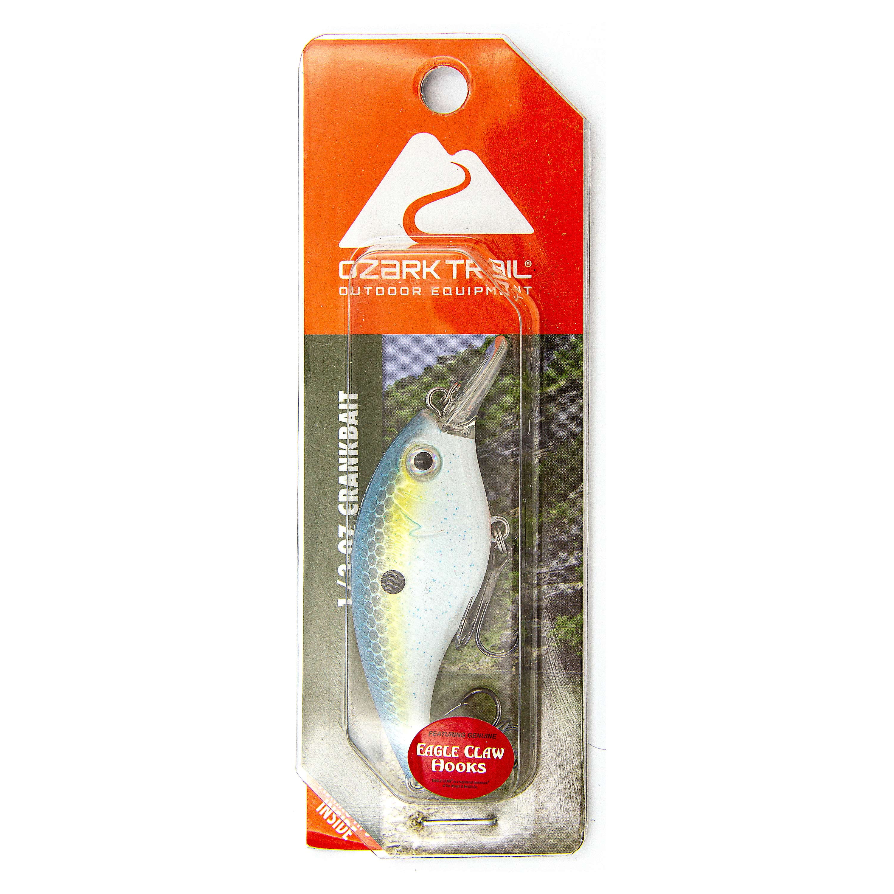 (3 pack) Ozark Trail 1/3 Ounce Shad Crankbait Fishing Lure