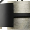 thumbnail image 6 of Lowery Collection Five-Light Matte Black/Aged Silver Leaf Industrial Luxe Pendant, 6 of 7