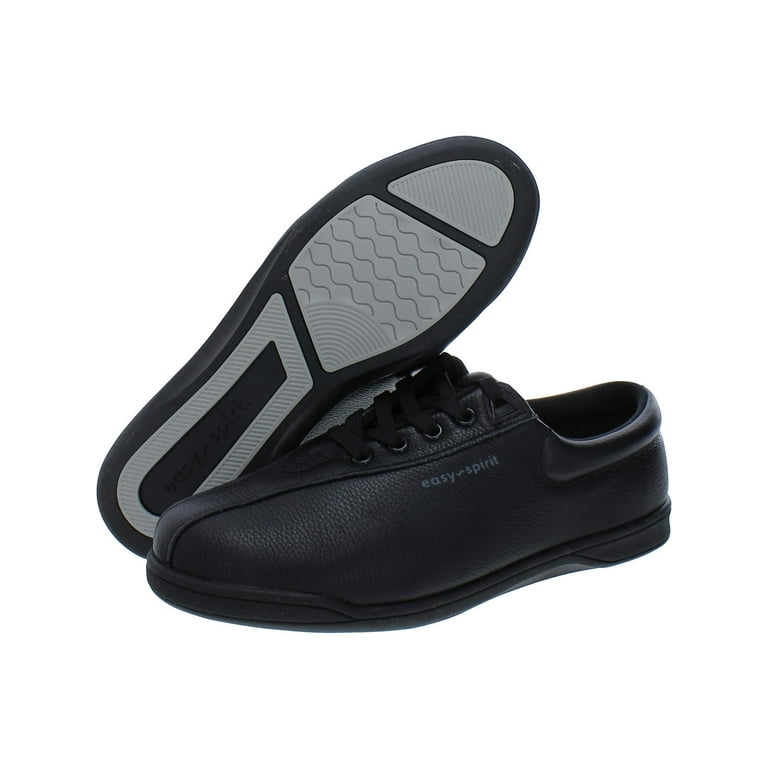 EASY SPIRIT Womens Black Shock Absorbent Arch Support Cushioned Ap Wedge Lace Up Leather Athletic Walking Shoes 7.5 W Walmart