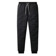 thumbnail image 1 of 4XL 1 Uds. Pantalones informales lisos de invierno cálidos con forro polar y cordón para hombre, 1 of 4