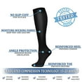 thumbnail image 3 of 3 Pairs Compression Socks for Women & Men Circulation 15-20 mmHg - Better Blood Flow, Swelling , Best Support for Medical, Running, Nursing, 3 of 7