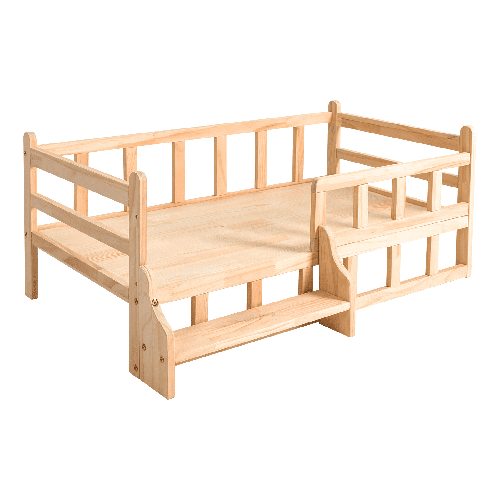 Wooden Dog Bed Frame, Dog Kennel Furniture, Dog Bed Stand For Cats Or Dogs Within 66 lbs Solid Wood Pet Bed
