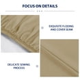 thumbnail image 6 of Subrtex Bed Sheets Wrinkle Resistant Premium Microfiber Deep Pocket Fitted Sheet, Sand, Twin, 6 of 7
