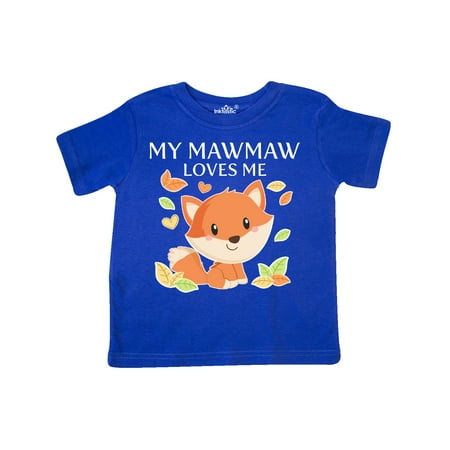 

Inktastic My Mawmaw Loves Me- little fox Gift Toddler Boy or Toddler Girl T-Shirt
