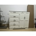 thumbnail image 4 of Eastvita Armoire Basse Grise à 4 Tiroirs en Panneau PB, Armoire de Rangement avec Doubles Portes pour l'Organisation de Garde-Robe de Chambre, 4 of 7