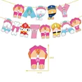 thumbnail image 4 of Juego de tarjetas para tarta de cumpleaños con temática de la Patrulla Canina, decoración para hornear, banderines para cumpleaños de niño y niña, globos de látex para decoración, suministros para fie, 4 of 4