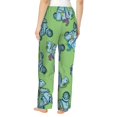 thumbnail image 3 of Disketp Motorcycle Riding Dinosaur Print Women'S Comfy Pajama Pants Casual Drawstring Palazzo Lounge Wide Leg Pants, 3 of 9