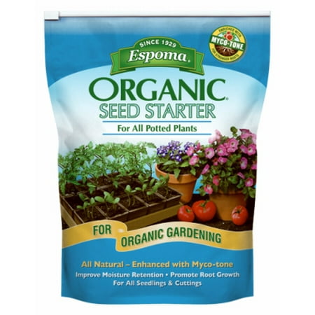 Seed Starter Potting Mix, Organic, 8 Qts., Espoma, (Best Soil For Weed Seeds)