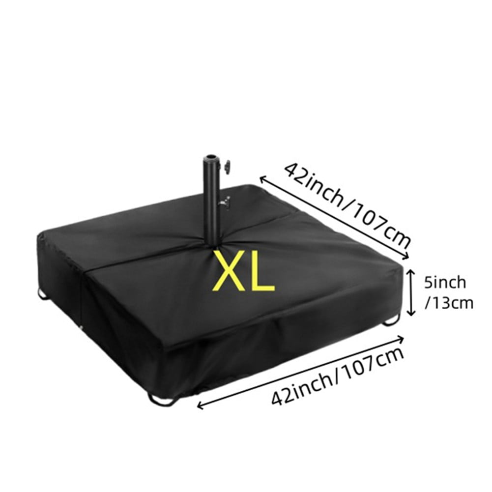 RANME Heavy Duty Waterproof Patio Umbrella Base Cover With Secure Fit For Outdoor Use