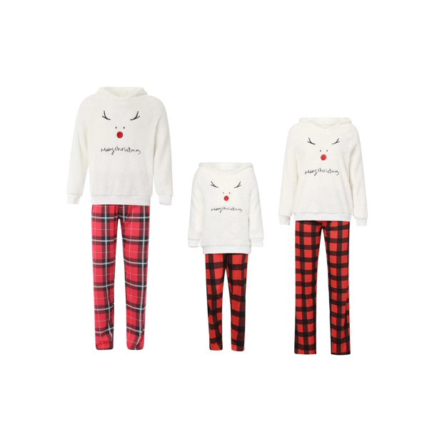 Traje navideño para padres e hijos, conjunto de dos piezas, ropa de estar por casa, pijama, vestido familiar, estampado, europeo y americano, 2023