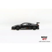TSM Model Mini GT 1:64 Acura NSX GT3 (Matte Black) - 2017 LA Auto Show Diecast Model Car MGT00026