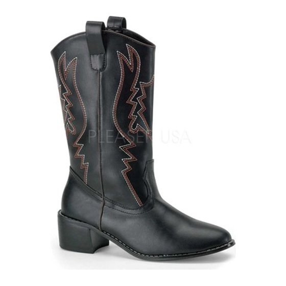 Funtasma Western Cowboy Black Boots Men's Adult Halloween Accessory