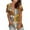 #2-Yellow, variant on Azrian Womens Plus Size Tops,Fashion Women's Summer V-Neck Short Sleeve Print Casual T-shirt Blouse Clearance Sales Today Deals Prime