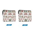 thumbnail image 7 of FORMRS 13-13.3 inch Laptop Sleeve Case Soft Carrying Quilted Computer Bag Cover, Green Nordic Christmas House, 7 of 7