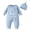 HA-Light Blue, variant on mgoYE Newborn Baby Boy Clothes Little Brother Romper Jumpsuits One Piece Infant Coming Home Outfit 2Pcs Clothing Set(Green,0-3 Months)