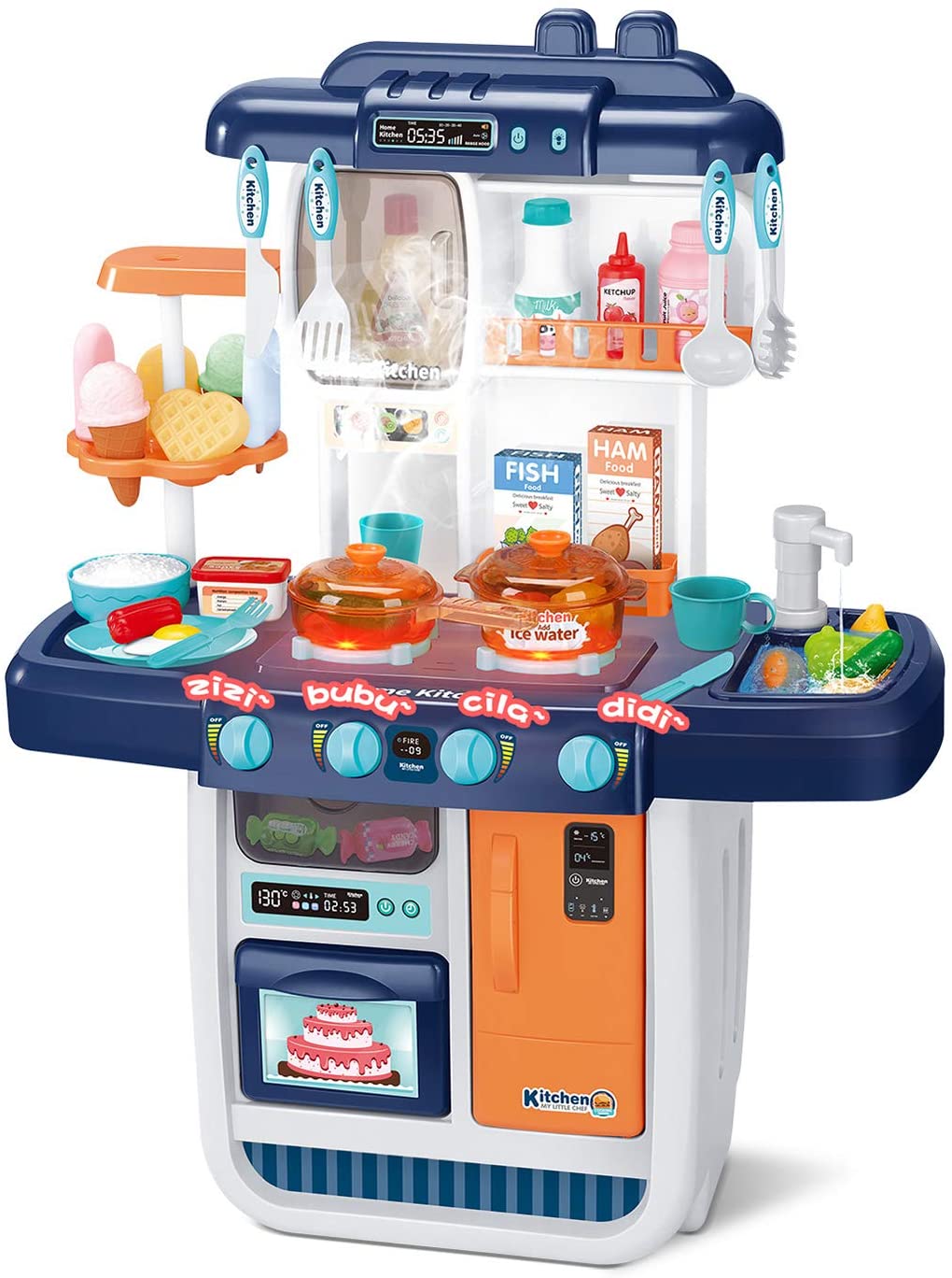 kitchen play set with water