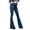 Dark Blue, variant on Scyoekwg High Waisted Jeans for Women Fashion Elegant Comfy Slim Lace-Up Flared Pants Tight Stretch Cow Jeans Pants with Pocket Black L
