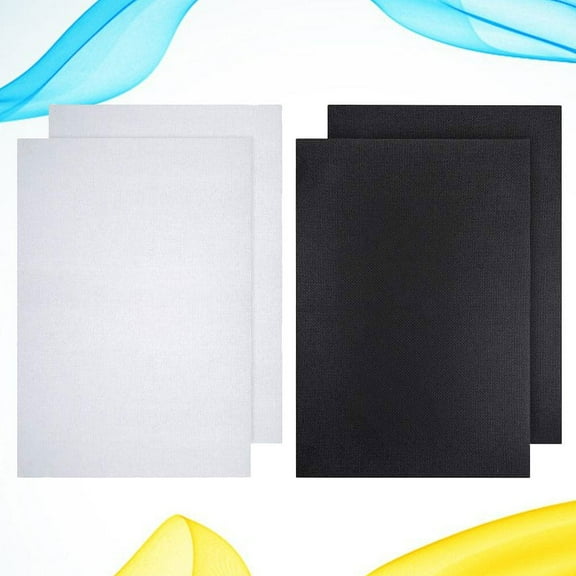 TABLZONE Cross-Stitch Cloth Assorted Color Embroidery Needlework Fabric 4Pcs