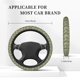 thumbnail image 3 of Balery Tropical Plants Green Fundas elásticas antideslizantes para volante, funda protectora universal para hombre y mujer, 15 pulgadas, accesorios para coche., 3 of 6