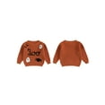 thumbnail image 2 of BemeyourBBs Baby Halloween Sweater Casual Letter Ghost Spider Embroidery Pullover, 2 of 9