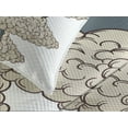 thumbnail image 4 of Ambesonne Whale Quilted Bedspread Set 3 Pcs, Sky Clouds Animal Fish, Queen Size, Beige Slate Blue, 4 of 5