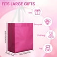 thumbnail image 4 of Bolsas reutilizables Eccliy, 80 unidades, color rosa intenso, 26 x 21 x 12 cm, 4 of 6