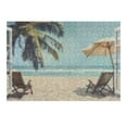 thumbnail image 2 of Awypu Wooden Jigsaw Puzzle Window View Tropical Coastal Landscape Picture 300 PCS, 2 of 4