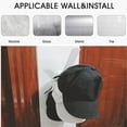thumbnail image 3 of 3 Ganchos Para Sombreros, Acrílico Sólido Montado En La Pared En Forma De V Para Gorras De Béisbol, Con Almohadillas Adhesivas Mejoradas Para Sombreros De Sol, Boinas, Puerta, 3 of 7
