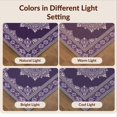 thumbnail image 7 of Design&I 8'x10' Washable Area Rug Purple Symmetrical Para Ornament Bordered Traditional Bedside for King Size Bedroom, Under Bed, Sleek Flatweave Pet Friendly, 7 of 7