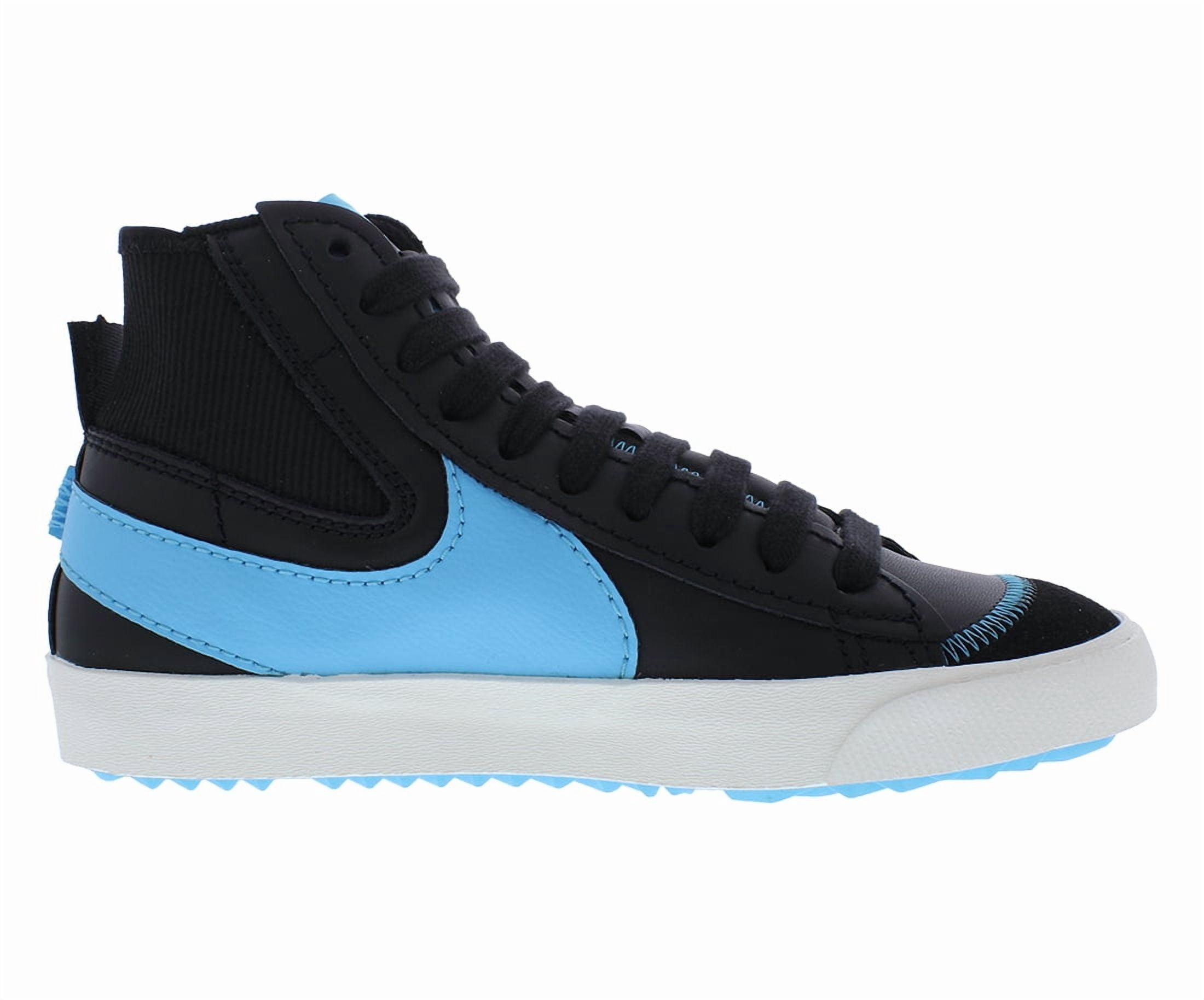 Men's Nike Blazer Mid '77 Jumbo Black/Baltic Blue-Sail (FD0278 001) - 12