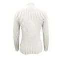 thumbnail image 6 of LOVZFMLL Women's Sweaters Turtleneck Ribbed Pullover Solid Color Classic Basic Elegant Slim Undershirt Tops Warm Fall Winter Clothes, 6 of 6