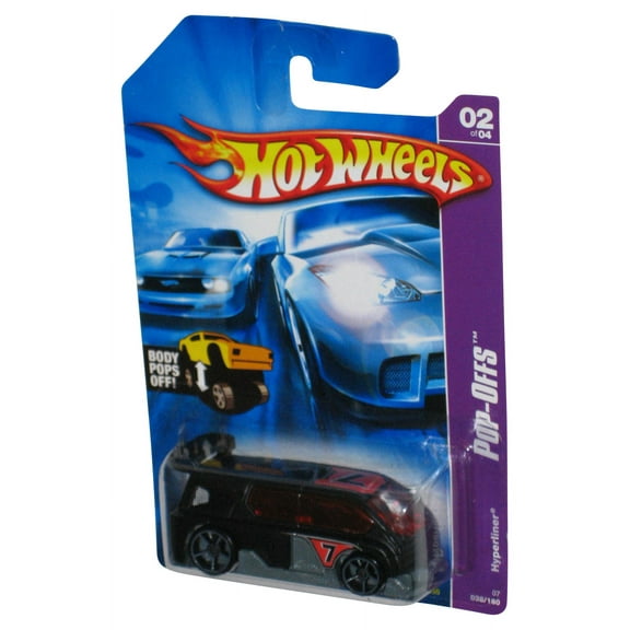 Hot Wheels Pop-Offs 02/04 (2006) Black Hyperliner Toy Car 038/180