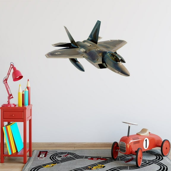 VWAQ Fighter Jet Wall Sticker Jet Plane Wall Decal Peel And Stick Boys Room Wall Mural - PAS5 (10"H X 16"W)